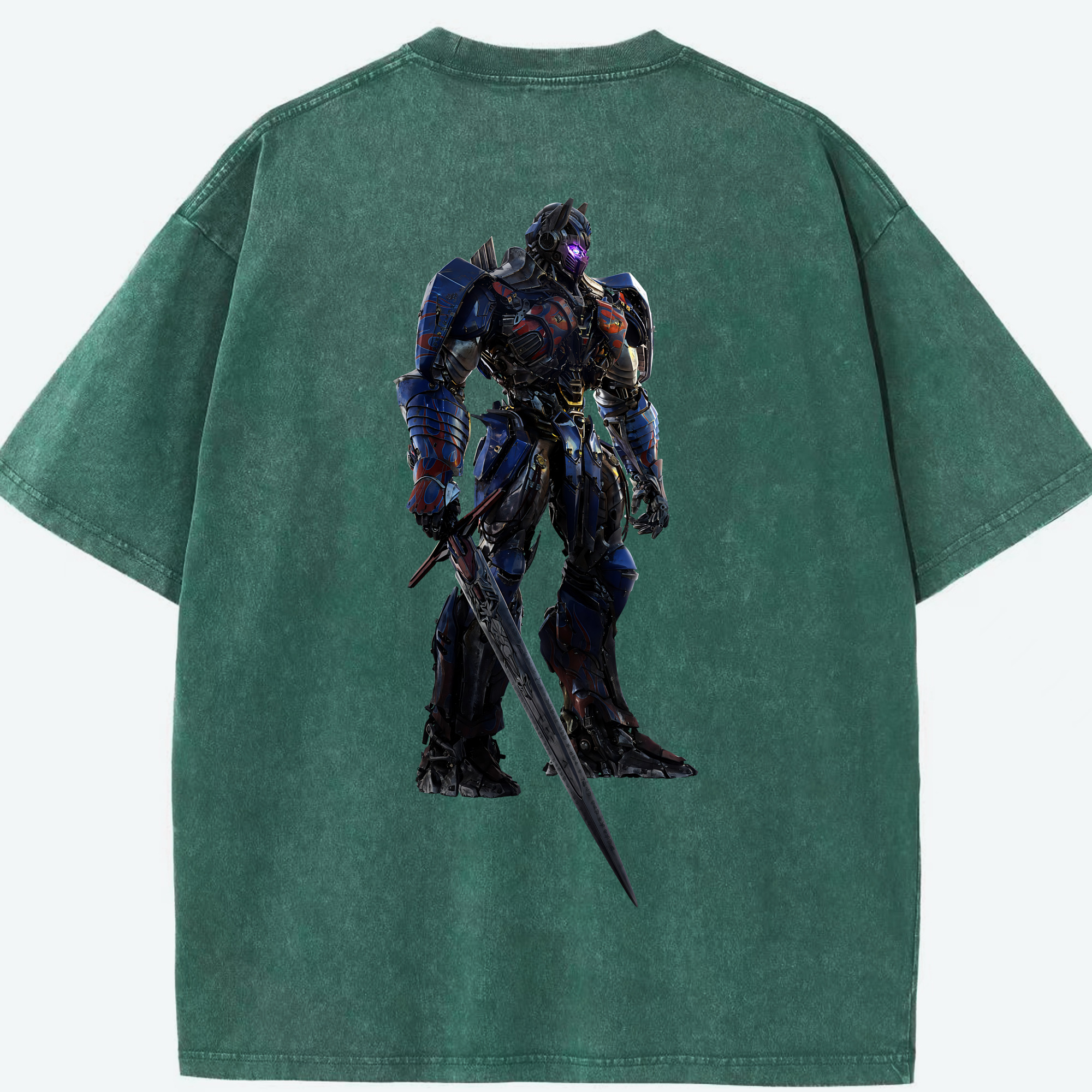 （画像用） Transformers トランスフォーマー 綿100% ヴィンテージ風 半袖Tシャツ（背面プリント）